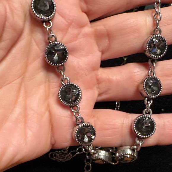 Paparazzi Silver Necklace with Blue Accents - Picture 4 of 4
